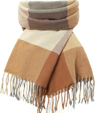 Winter Scarf for Women Fashion Soft Feel Plaid Womens Scarfs, Warm Shawls and Wr