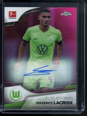 2022-23 Topps Chrome Bundesliga - Chrome Auto Maxence Lacroix #BCA-MLA 96/150
