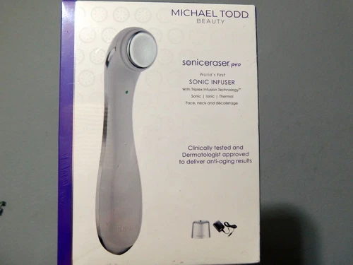 MICHAEL TODD BEAUTY SONICERASER PRO SONIC INFUSER FACE/NECK/DÉCOLLETAGE NEW
