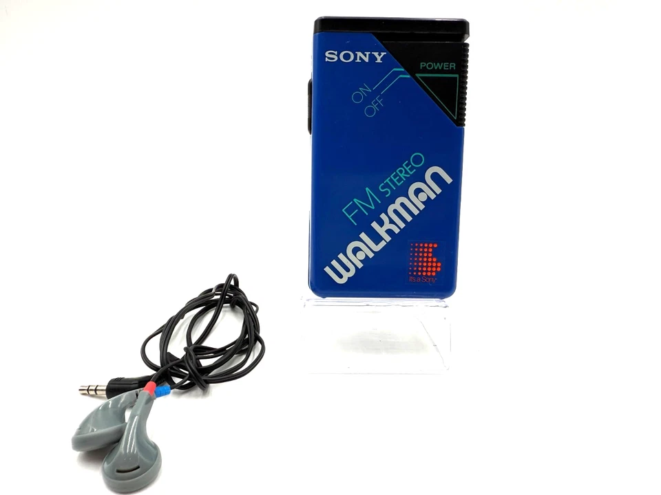 Sony Walkman SRF-20W – FM Stereo Radio – Blau – Vintage – getestet – Kopfhörer