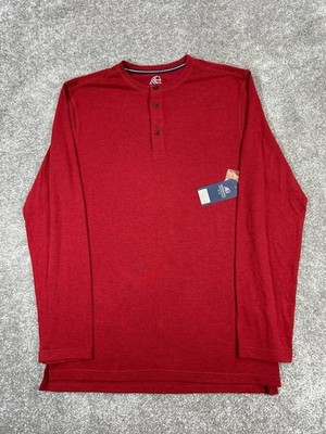 Surfsidesupply Shirt Mens Large Red Knit Henley New