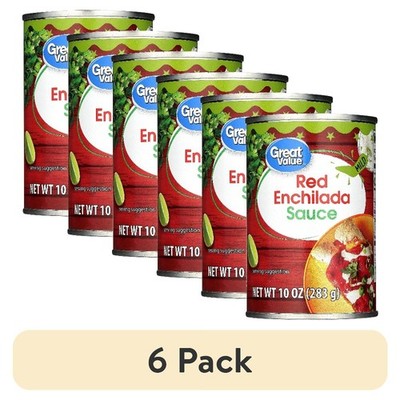 Spicy Red Enchilada Sauce 10 oz Can Authentic Mexican Cooking 6 Pack