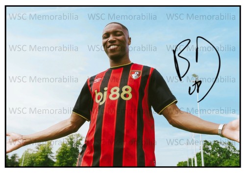 11981. Bafode Diakite Signed Pictures (A4 Prints) Bournemouth Lille Toulouse