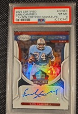 2022 Panini Certified - Canton Certified Signatures Earl Campbell #CCS-12 /10...