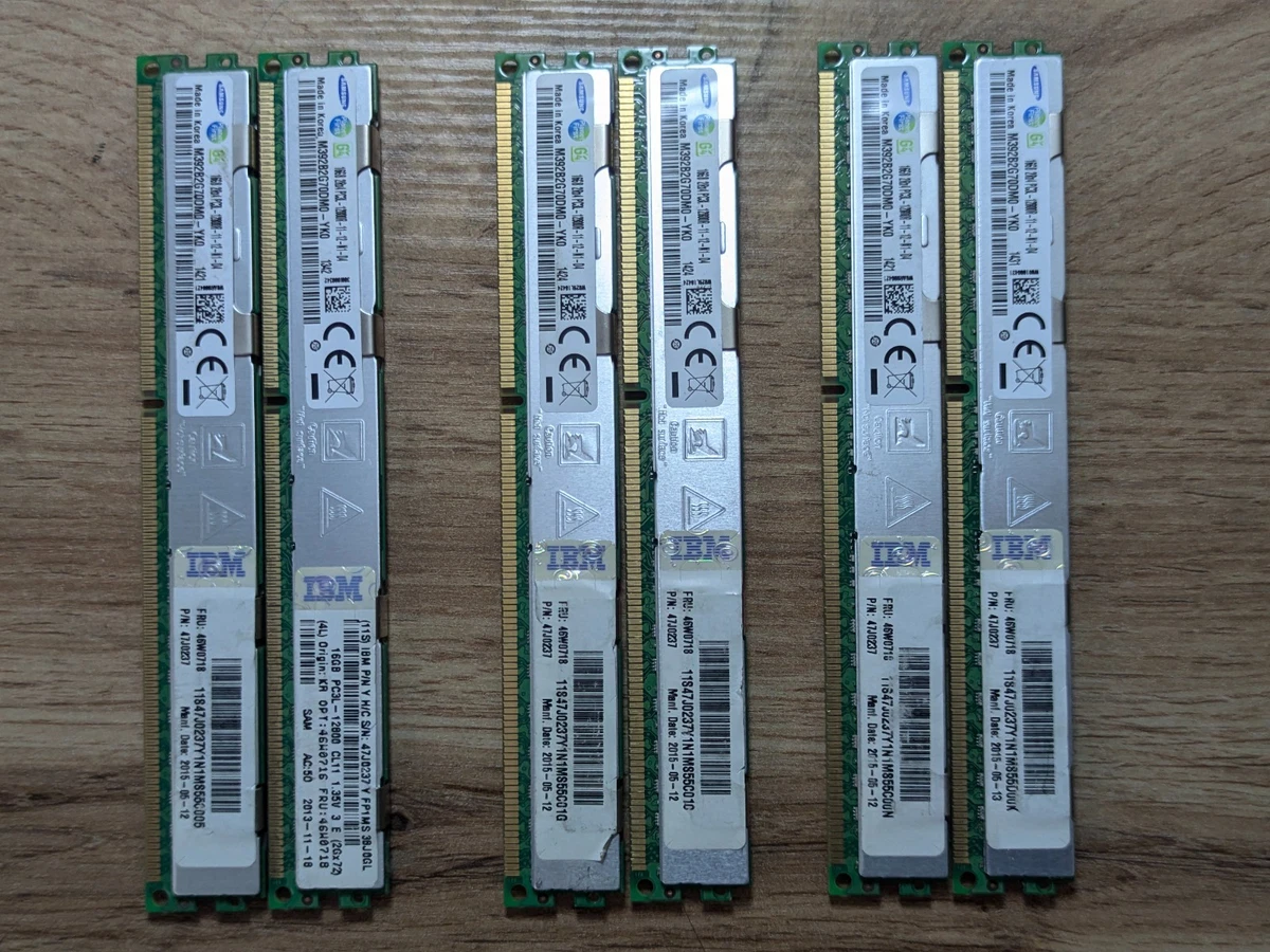 Samsung PC3-12800 (DDR3-1600) Server RAM 6 Modules for sale | eBay