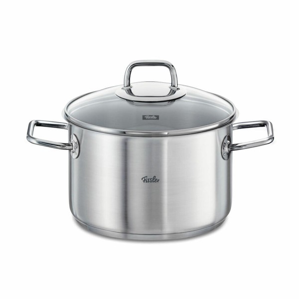 Fissler Viseo Kochtopf Edelstahl 18 10 Glasdeckel Induktion Ø 24 Cm-image