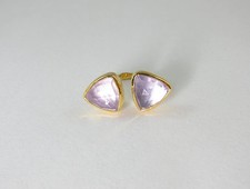 NEW Marz Gems Gold Plated Sterling Silver Amethyst Gemstone Adjustable Ring