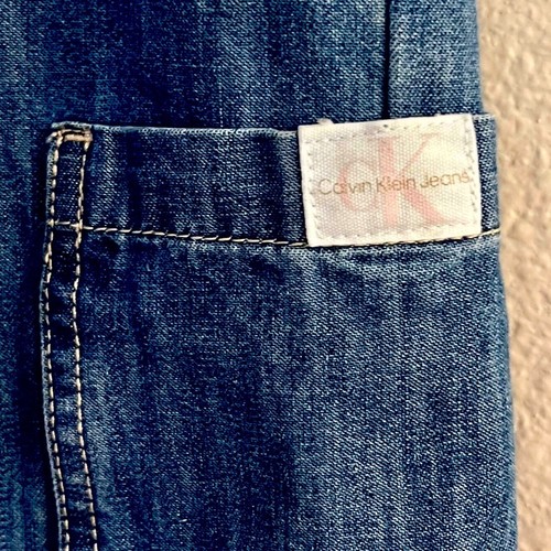 Calvin Klein Big Girls Denim Cargo Pants Size 6, NWT - Picture 3 of 3