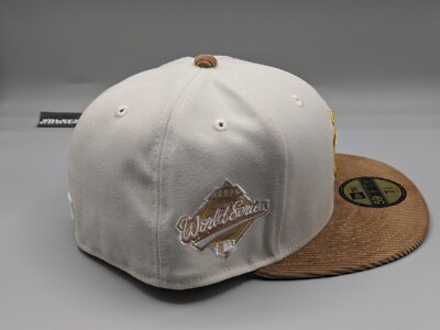 Men's New Era Cream New York Yankees Brown Corduroy Visor