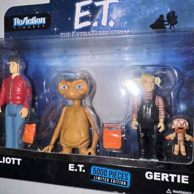Funko Reaction ET フィギュアセット E.T. 限定5000個 Funko Reaction Et Figure Set Elliot E.t. Gertie Limited Edition