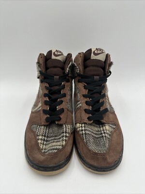 Nike Dunk High Pro SB Tweed 2004 Size 8 Used 305050-223 | eBay