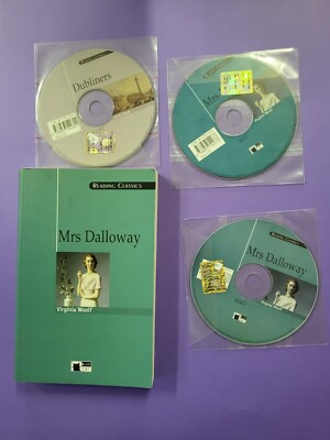 Bib9 Buch Mrs Dalloway Virginia Woolf + 3 CDs Reading Ed. Blak Cat Z2 Dusit