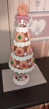 KURT ADLER-13.5"H-GINGERBREAD TREE TABLETOP-NEW-2025