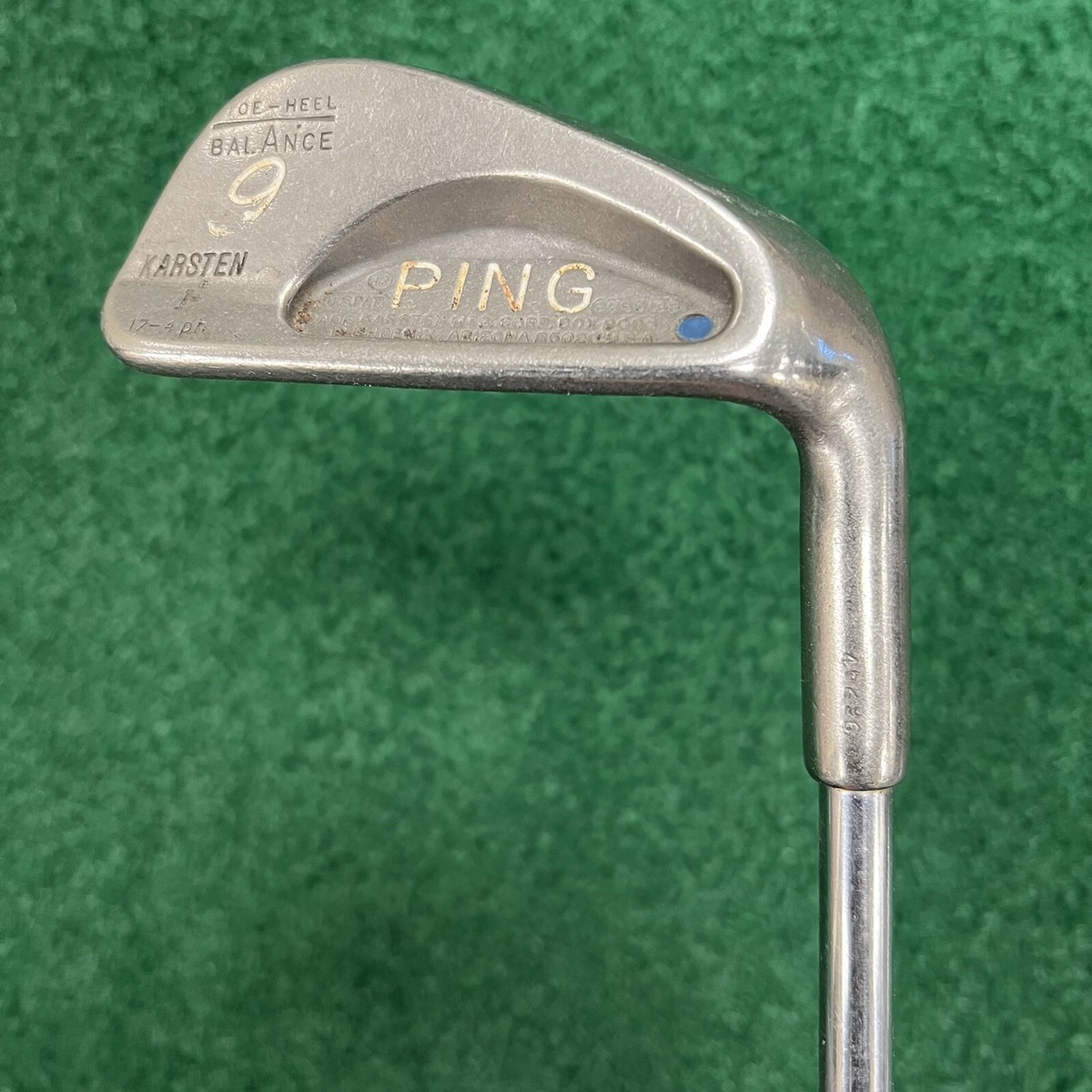 【男性用】PING KARSTEN 青ドット アイアンセット ７本 Ping Karsten I Single 9-Iron Golf Club Blue Dot Men's Right