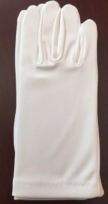   1st COMMUNION Girls White Satin Wrist GLOVES Size Small 4-7yrs NEW Flower Girl