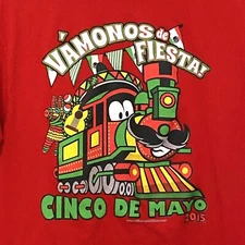 Cinco de Mayo T-Shirt L Red 2015