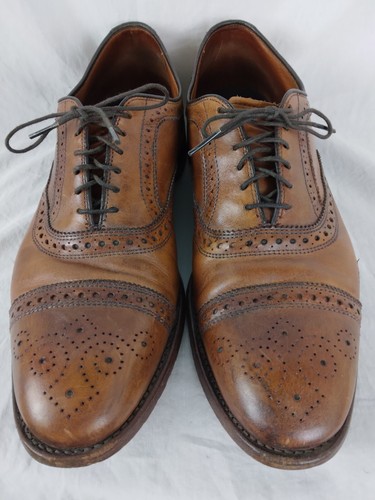 Allen Edmonds "Strand" Men's Cap-Toe Oxfords 10 D Brown Made in USA - Picture 3 of 13