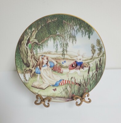 LIMOGES Alice in Wonderland ALICE ET LE LAPIN BLANC Plate w/Certificate & Box