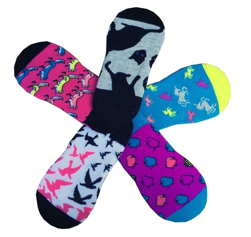 5 Pairs NO SHOW Fashion Socks Sz. 9-11 NEW DESIGN - Picture 13 of 13