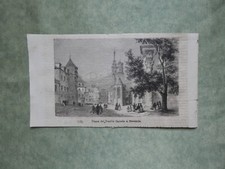 Piazza vecchio castello di stoccarda 1871 stampa