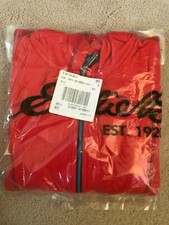 EDDIE BAUER Kids Girl's Tulip Orange Fleece Hooded Zipper Front Jacket XL 14 