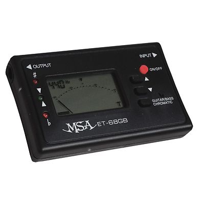 UNIVERSAL, Stimmgerät Gitarre, CHROMATISCH, ET68 schwarz, für Saiteninstrumente