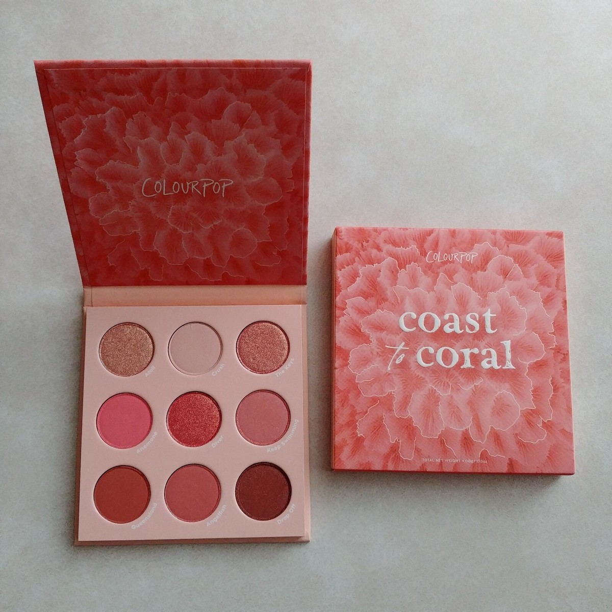 Palette De Fards à Paupières ColourPop Coast To Coral - Teintes Assorties - Neuf (défauts Mineurs Possibles)