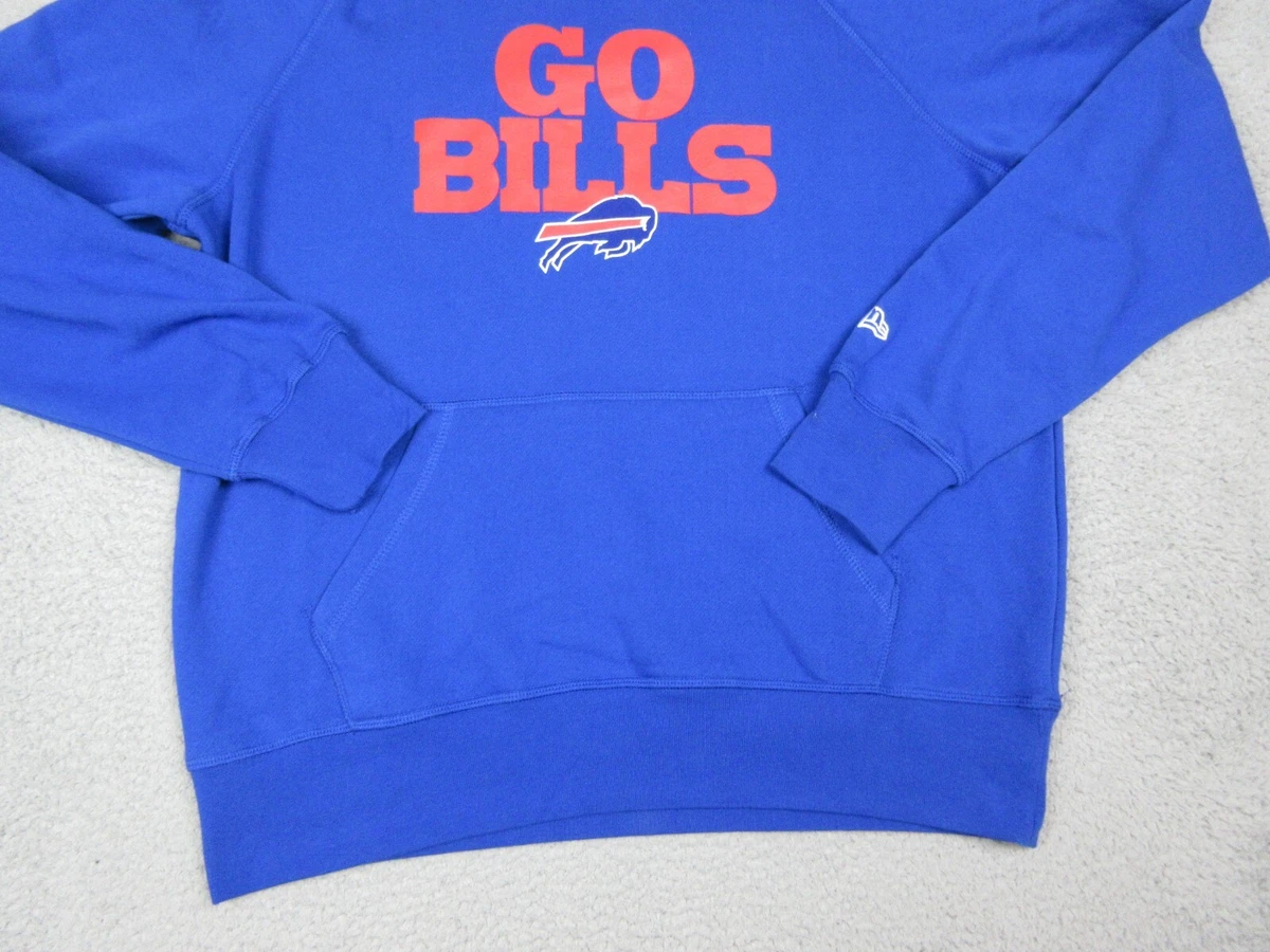 Buffalo Bills Sweater Mens Medium Blue Logo NFL Football Sweatshirt New Era  | eBay