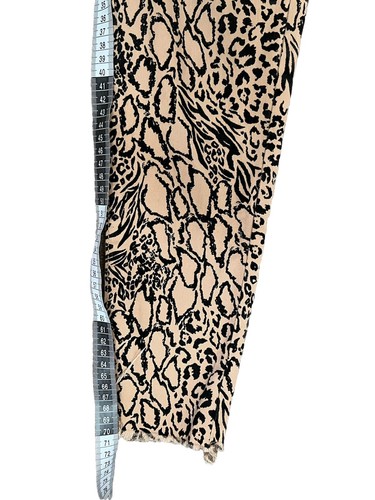 Divided Beige With Multi Animals Print Frayed Pants-Cute-Comfy-Casual-Size 8 - Picture 8 of 17