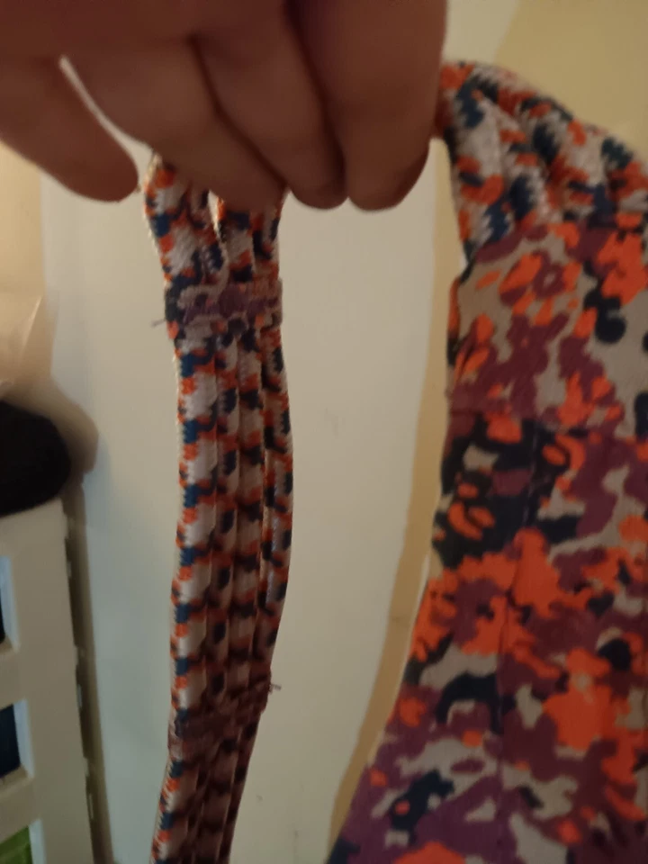 Kavu Rope Sling Bag Crossbody Purse Backpack Purple/ Gray / Salmon Hiking - Image 3 of 4