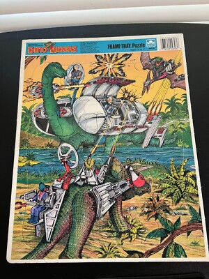Vintage NOS 1988 Tyco Dino Riders Frame Tray Puzzle Golden Puzzle Fast Ship!
