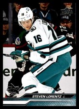 2023-24 Upper Deck #394 Steven Lorentz San Jose Sharks
