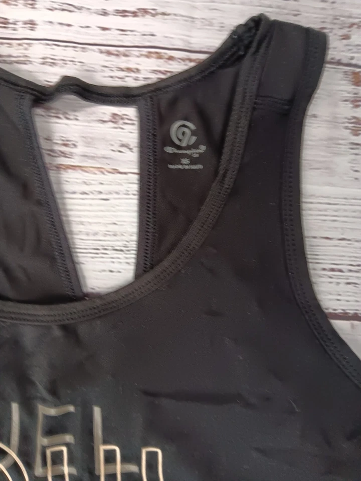 Regata feminina C9 by Champion X-pequena preta corrida atlética ioga - Imagem 4 de 4