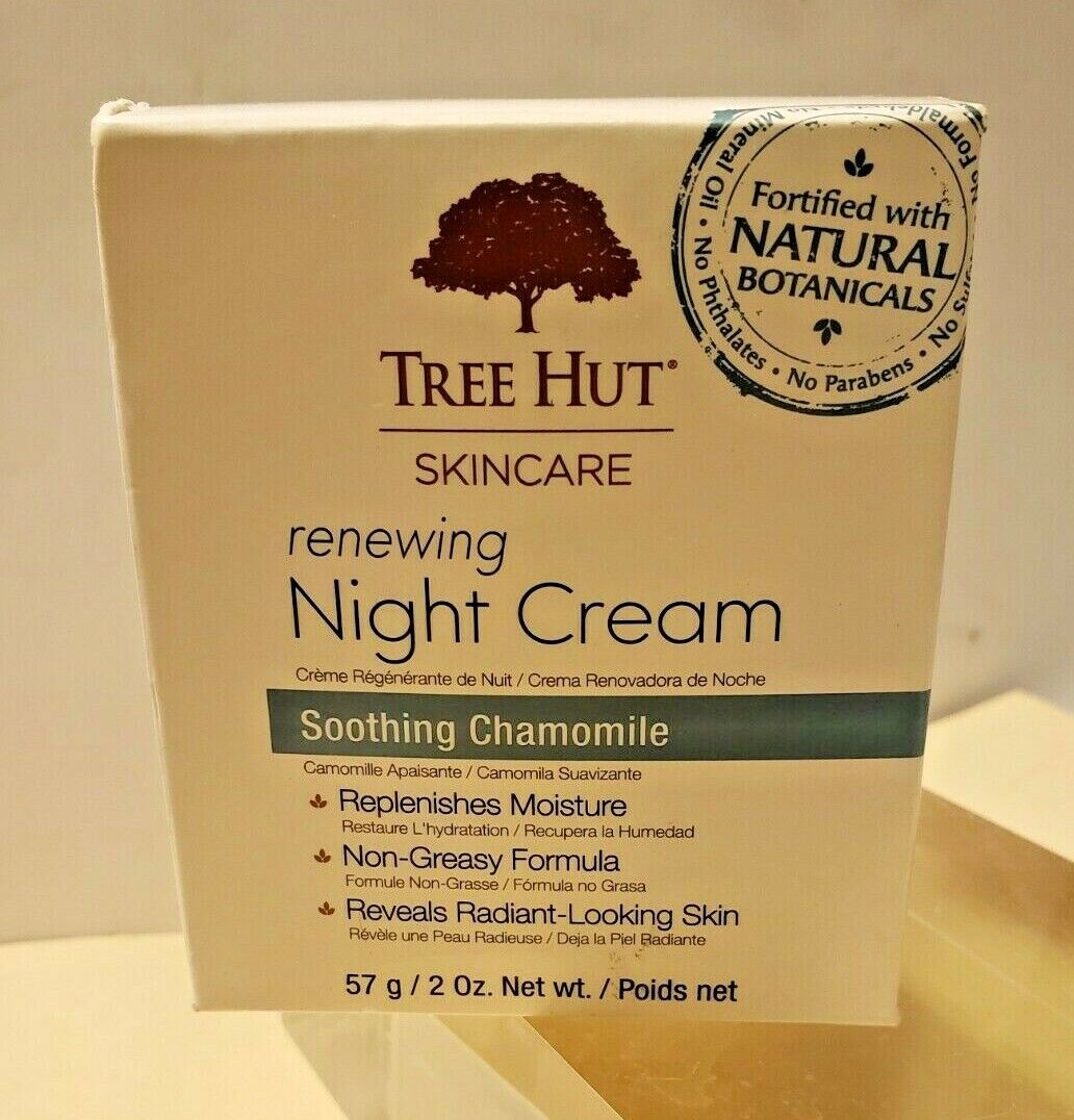 New product! New type TREE HUT SKINCARE RENEWING NIGHT Excellent CHAMOMILE NA CREAM ALL SOOTHING