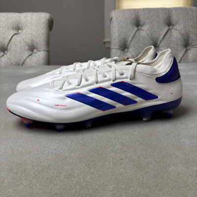 Adidas Copa Pure 2 Elite Knit FG Soccer Cleats White Men's Size 12.5