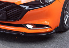 Front Chrome Fog Eyelid Light Cover Trim For 2019-2023 Mazda 3 Factory Style 2ps