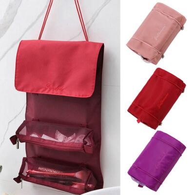 Etui Schmuck Waschtasche Rollbar Kosmetik Organizer Kulturbeutel zum Aufhängen