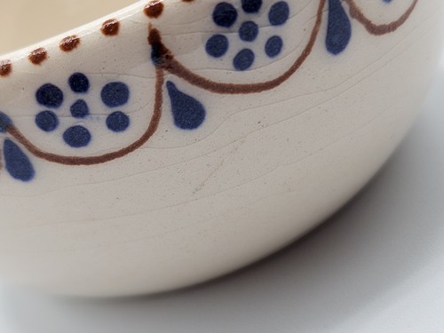 Allgauer Keramil Handmade German Pottery Small Trinket Bowl 3.25"W Handpainted - Picture 11 of 13
