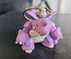 Nidoking Pokemon Keychain vtg Nintendo 1999 Key Chain toy figure Burger King AL