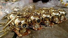 Lot OF 10 Unit Key Ring Scuba Diving Solid Brass Key Chain Mini Divers Helmet
