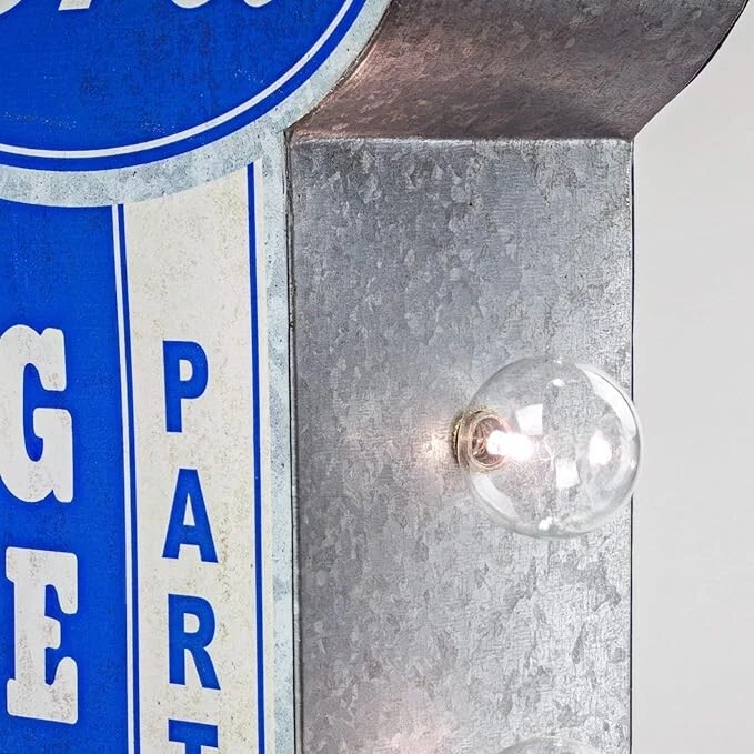 Ford Vintage Style Rustic Metal LED Marquee Sign for Garage Shop Bar Man Cave - Image 4 of 4