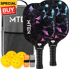 Pickleball Paddles, USAPA Approved Fiberglass Surface Pickleball Set with Pickle