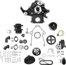 NEW HOLLEY BLACK MID MOUNT COMPLETE ACCESSORY SYSTEM,GEN 3 HEMI VVT ENGINES