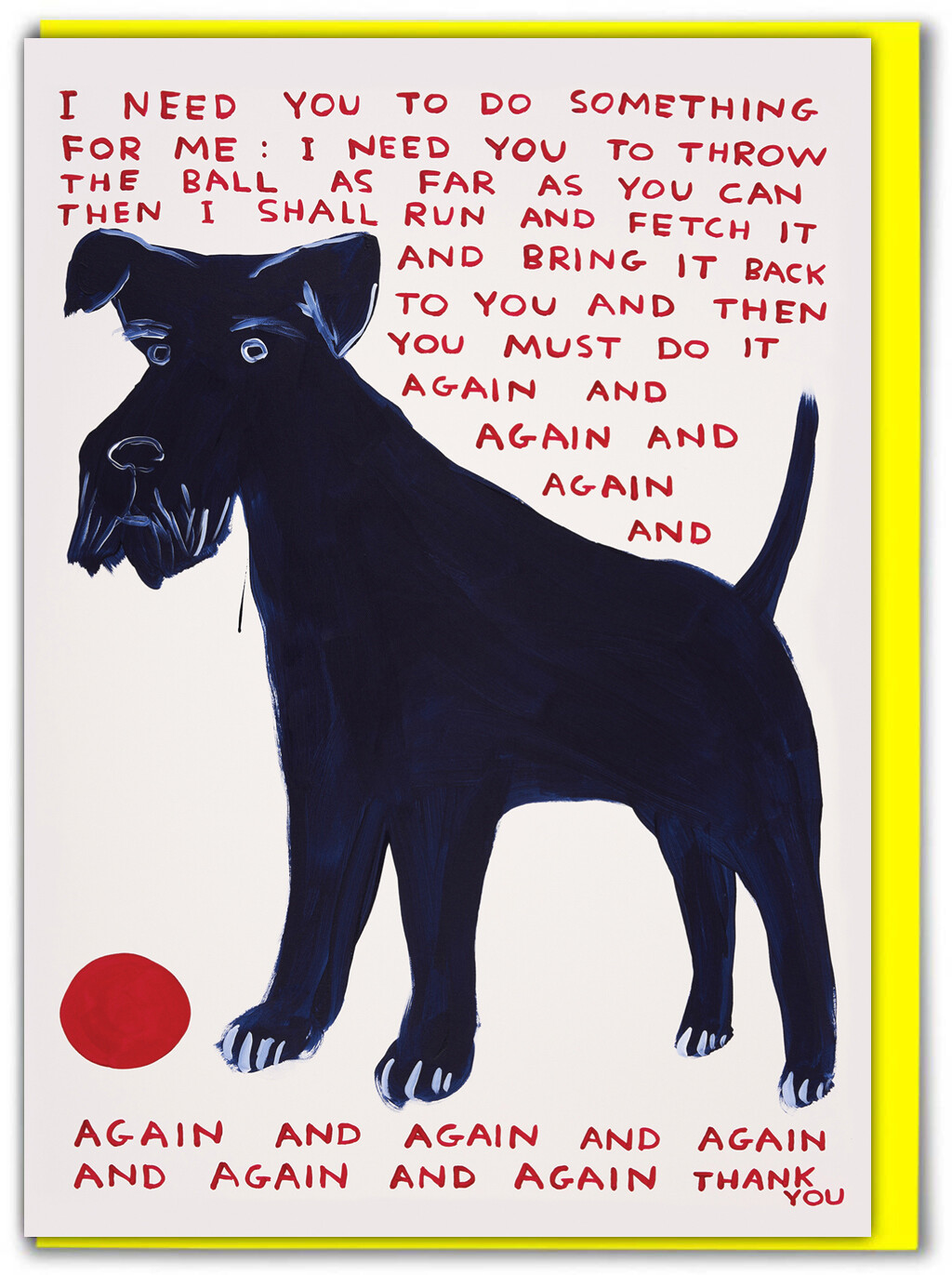 David Shrigley Funny Birthday Greeting Card Hilarious Humour Witty Cheeky