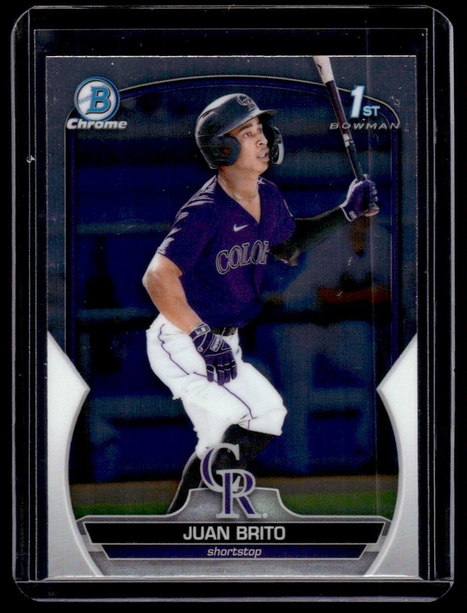 2023 Bowman Chrome Prospects Juan Brito Colorado Rockies #BCP-77