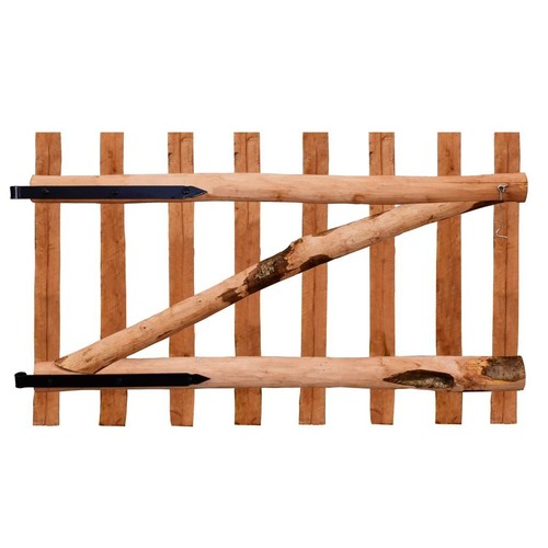 Gartentor Zauntor Staketenzaun Höhe Gartenzaun Zaun Haselnuss Top 100 x 60-150cm - Bild 14 von 41