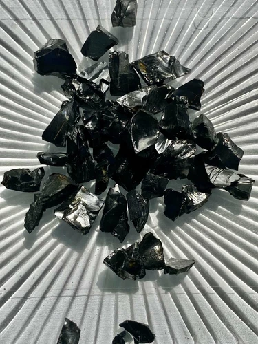 Shungite Elite - Large Under 1" - no powder - 100% Crystal - Cleansing Clearing 