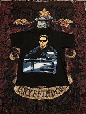 Vintage 1991 Terminator 2 Promo Hasta La Vista Baby Shirt Rare !!!