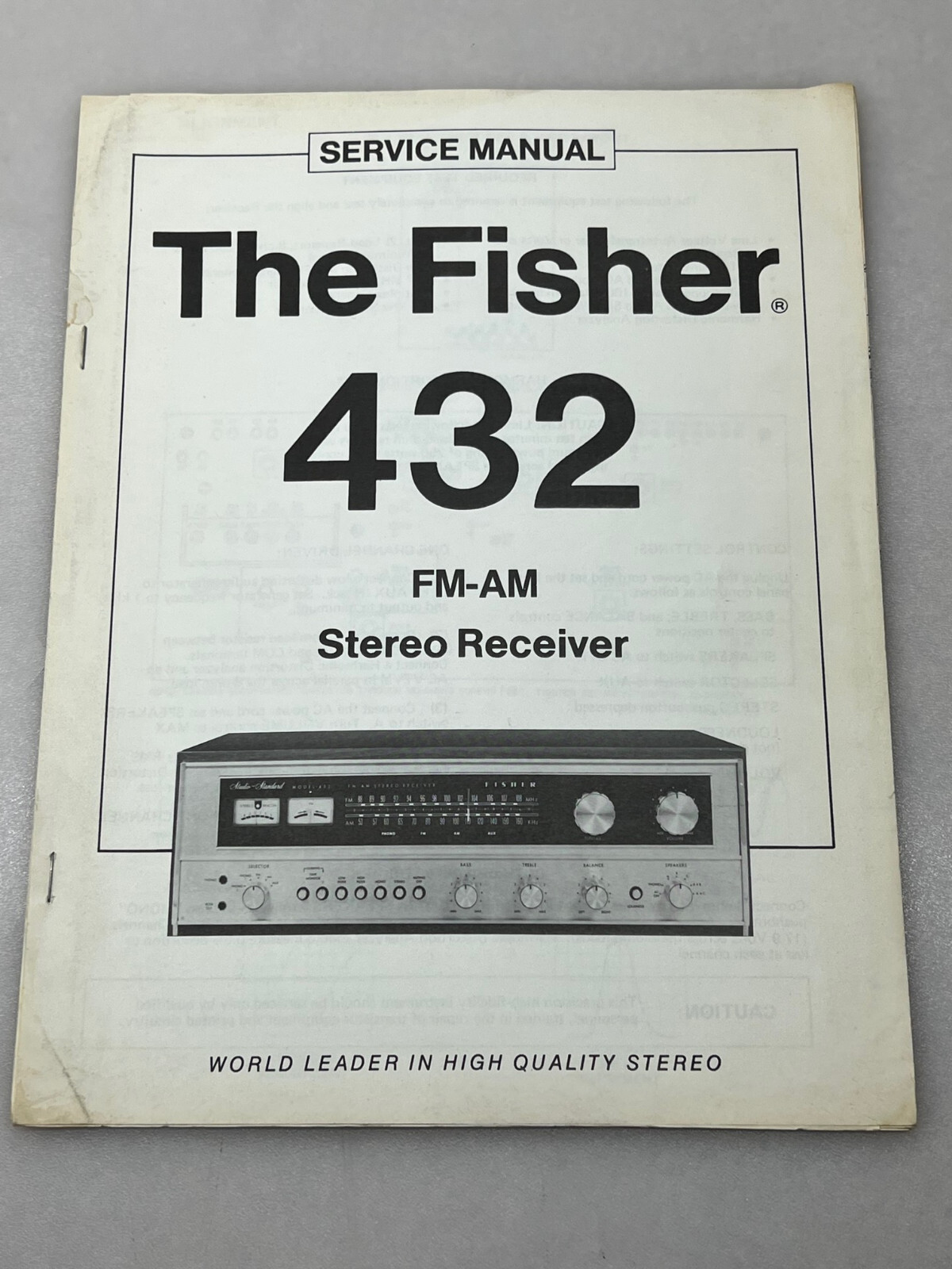 Fisher 432 vintage audio equipment - eBay listing photo 4