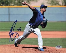ADBERT ALZOLAY signed 8x10 photo PSA/DNA Chicago Cubs Autographed